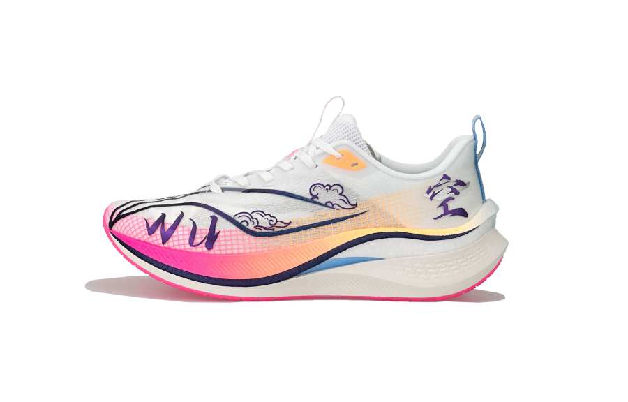 Li-Ning Li Ning Red Hare 7 Pro Cushioning Slip Resistant Breathable Low top Casual Running Shoes Men's White Purple