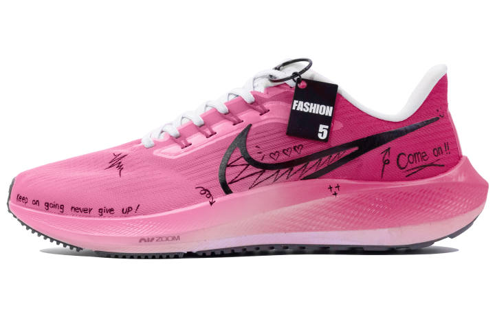 Nike Nike Air Zoom Pegasus 39 Cushioning Slip Resistant Abrasion Resistant Low top Running Shoes Men's Pink