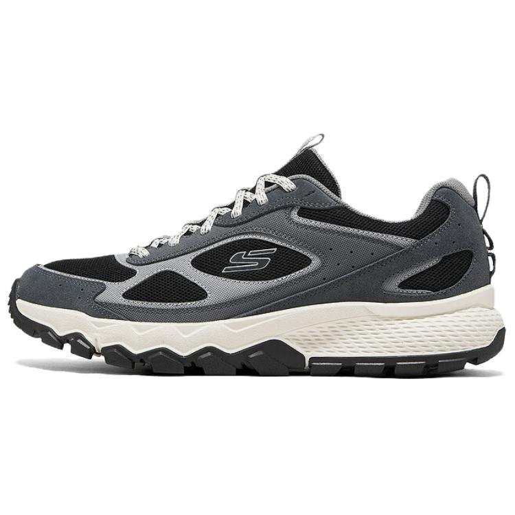 Skechers OUTDOOR MENS Comfortable Abrasion Resistant Low top Outdoor Shoes Men's Gray Black