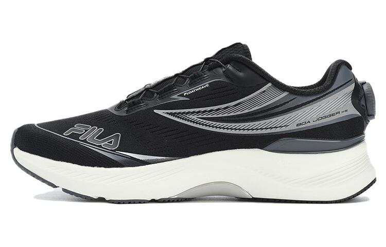 FILA BOA JOGGER M'S Textile, Synthetic Leather Abrasion Resistant Low top Running Shoes Men's Black Gray