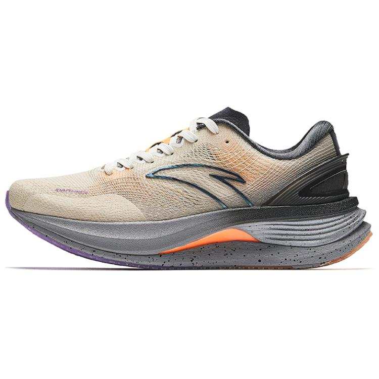 Anta Cushioning, Wear Resistant Low top Running Shoes Women's Orange Black