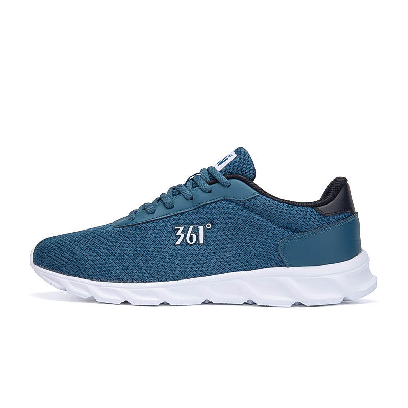 361° Cushioning Breathable Lightweight Low top Casual Running Shoes Men's Dark Blue Raven