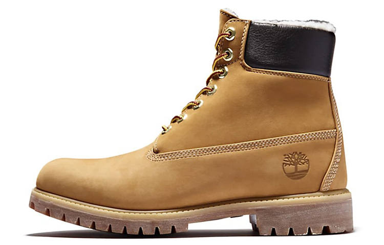 Timberland 6 Inch Premium Waterproof Warm Lined Boot 'Wheat Nubuck'