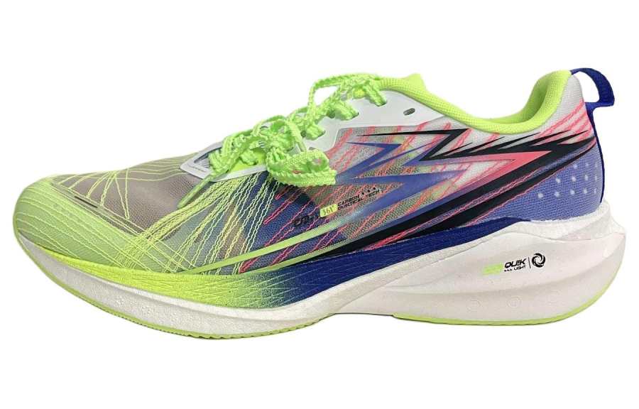 361° Gale CQT Cushioning Breathable Low top Running Shoes Men's Green Purple Gray