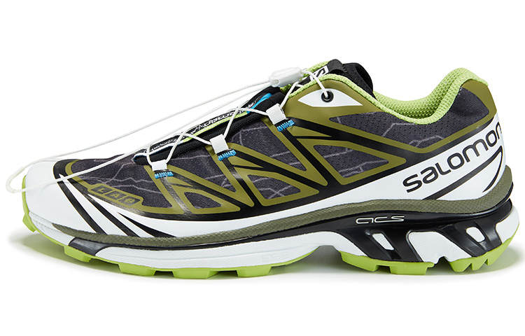 KOLON SPORT SALOMON x KOLON SPORT Cushioning Slip Resistant Abrasion Resistant Low top Outdoor Shoes Unisex Green White Black