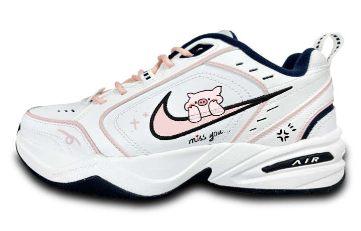 Nike Nike Air Monarch 4 Longing Thermal Coverage Low top Chunky Sneakers Unisex Pink White