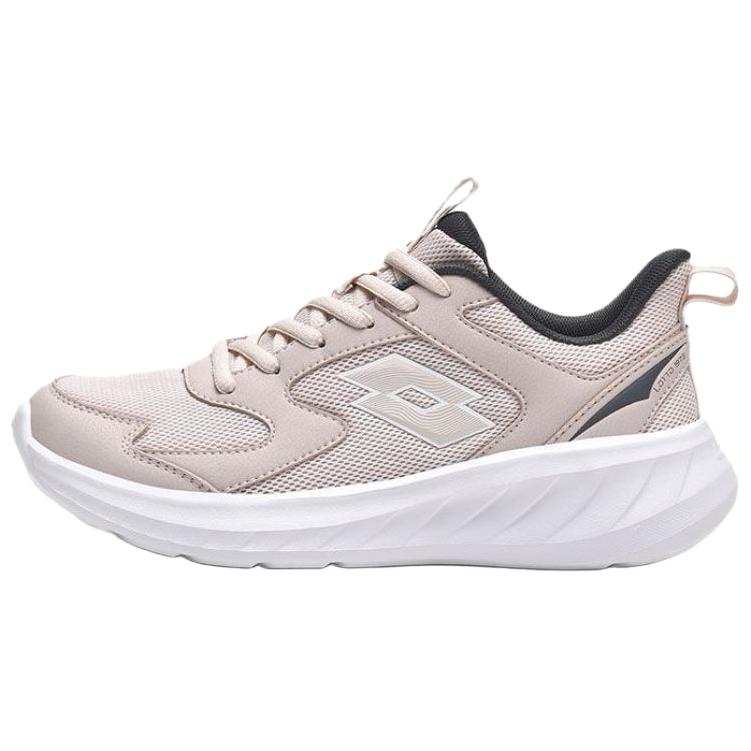 LOTTO Textile, Artificial Leather Cushioning Slip Resistant Breathable Low top Running Shoes Women's Pink
