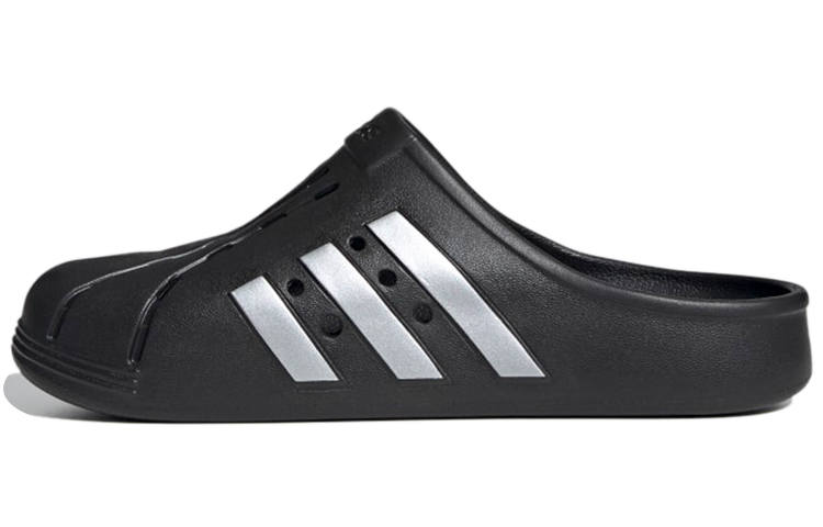 Adidas Originals Adidas Adilette Clog 'Black Silver'