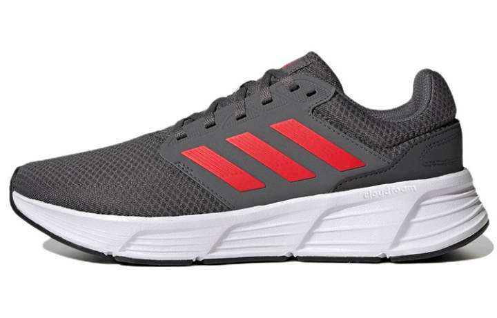 Adidas Adidas Galaxy 6 Lace Up Fabric Cushioning Slip Resistant Abrasion Resistant Breathable Lightweight