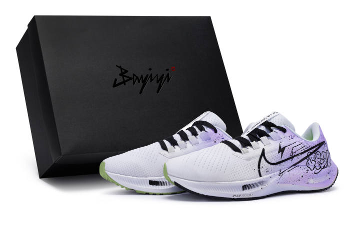 Nike Nike Pegasus 38 Low top Running Shoes Men's White Purple Black