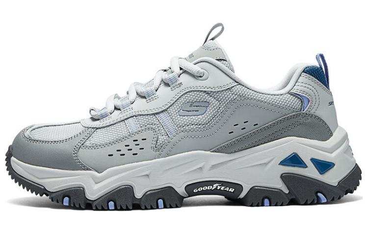 Skechers Cushioning Abrasion Resistant Breathable Height Increasing Low top Casual Shoes Women's Gray White