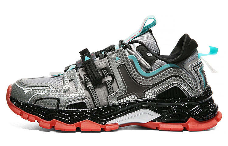 PEAK State Pole People's Daily Explorer Collaboration Urban Techwear Low top Running Shoes Men's Silver Gray