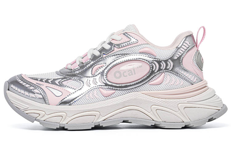 Ocai Low top Running Shoes Unisex Cherry Blossom Silver Pink