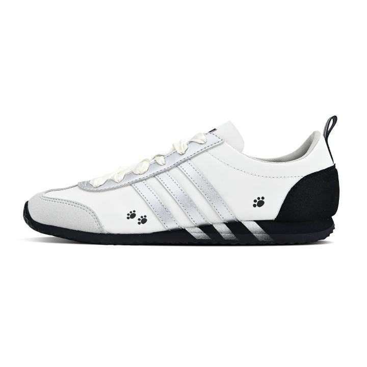 Adidas Adidas VS JOG 2.0 Grand Court B Abrasion Resistant Low top German Army Trainers Unisex Black White