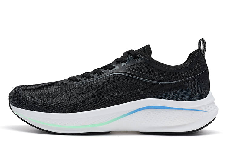 XTEP XTEP Running Shoes Men's Low Top Black/Sky Blue