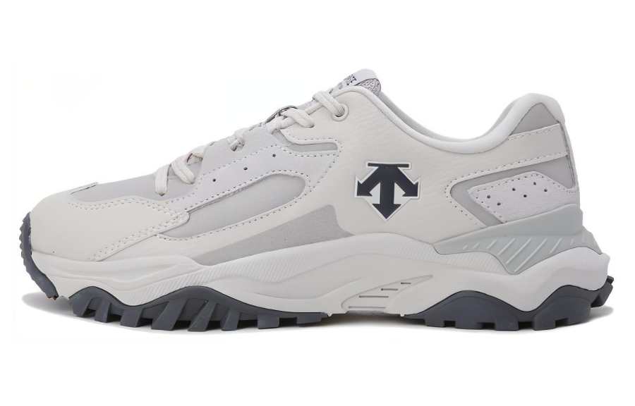 DESCENTE Low top Casual Training City Commuting Running Shoes Unisex White Blue