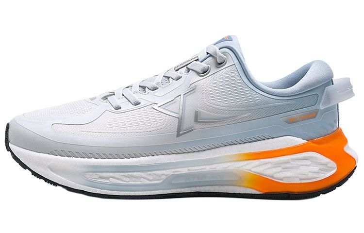 XTEP Starburst Slip Resistant Abrasion Resistant Low top Running Shoes Men's Lunar Stone Gray/Dusk Dusty Blue