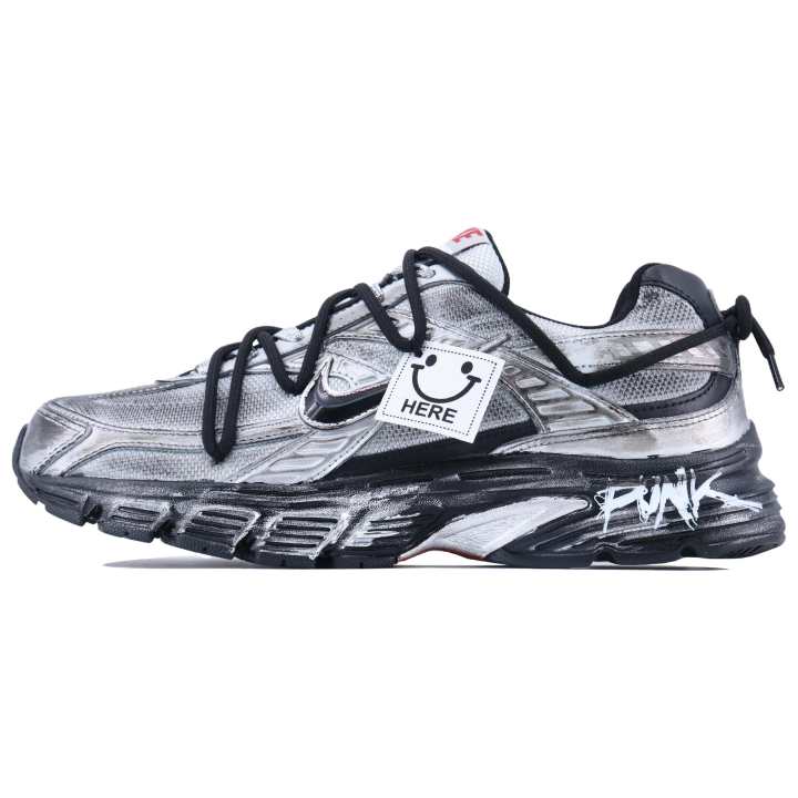 Nike Nike Initiator Low top Casual City Commuting Running Shoes Men's Black Silver
