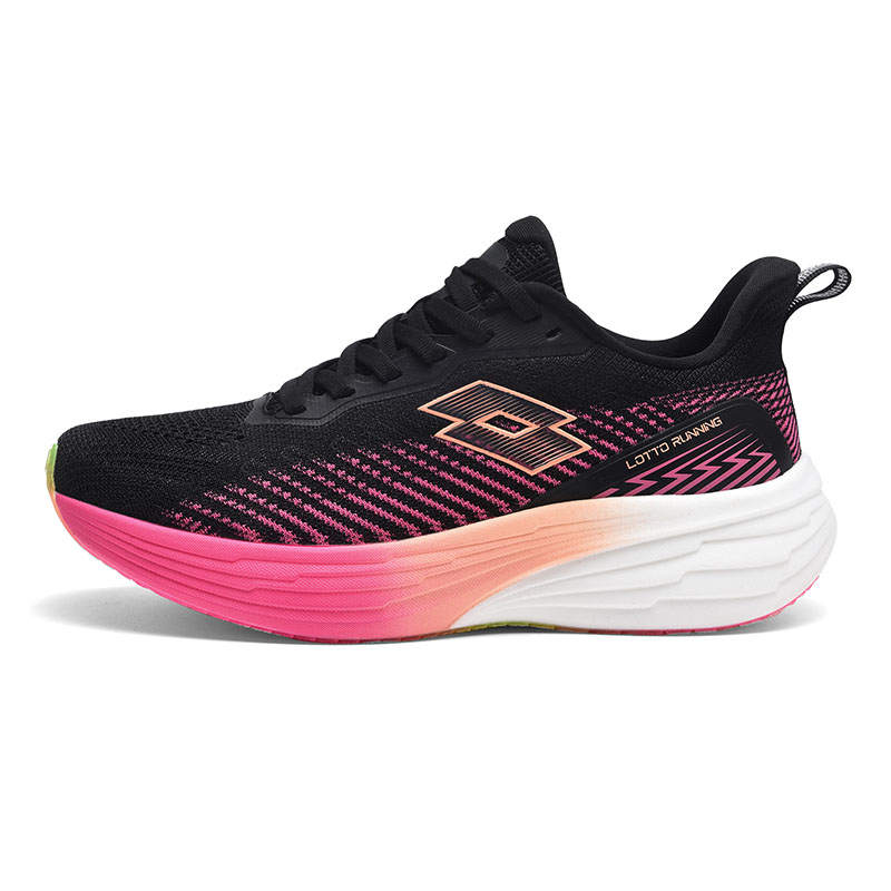 LOTTO Cushioning Support Abrasion Resistant Slip Resistant Low top Running Shoes Women's Black