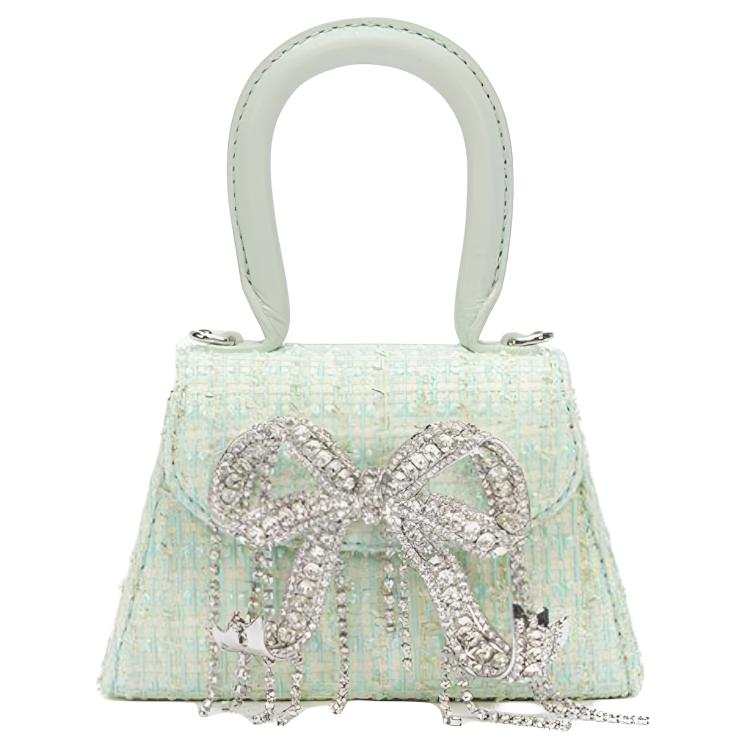 Self-portrait Self portrait Polyester Handbag Women's Mint Green
