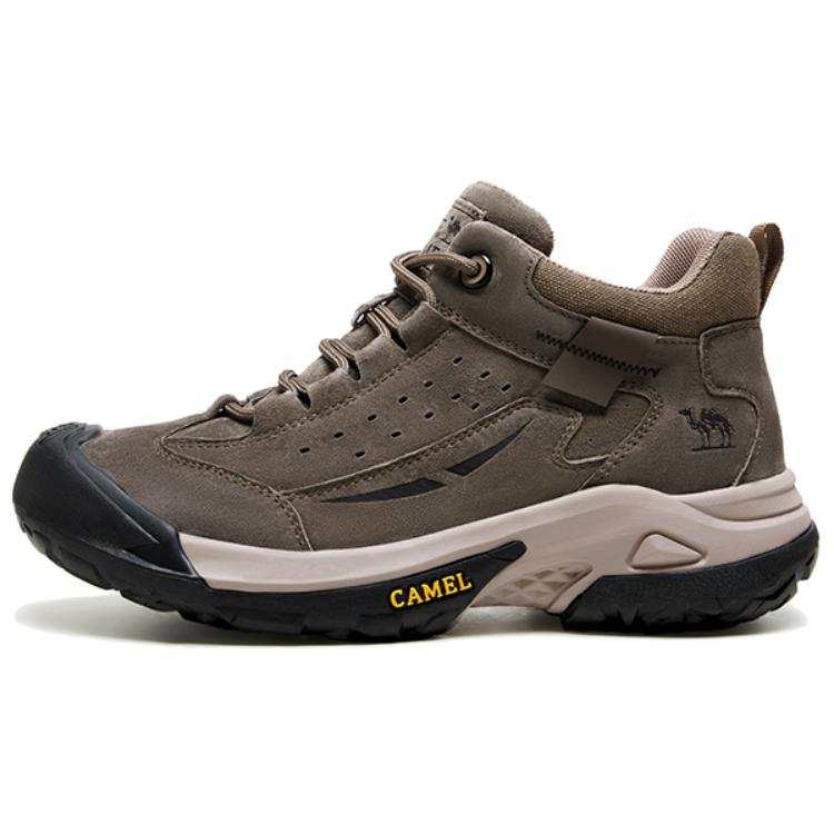 CAMEL Top Grain Pig Leather Abrasion Resistant Slip Resistant Short Outdoor Boots Men's
