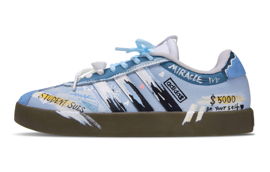 Adidas Adidas VL COURT 3.0 Rich Day Abrasion Resistant Low top German Army Trainers Unisex Sky Blue