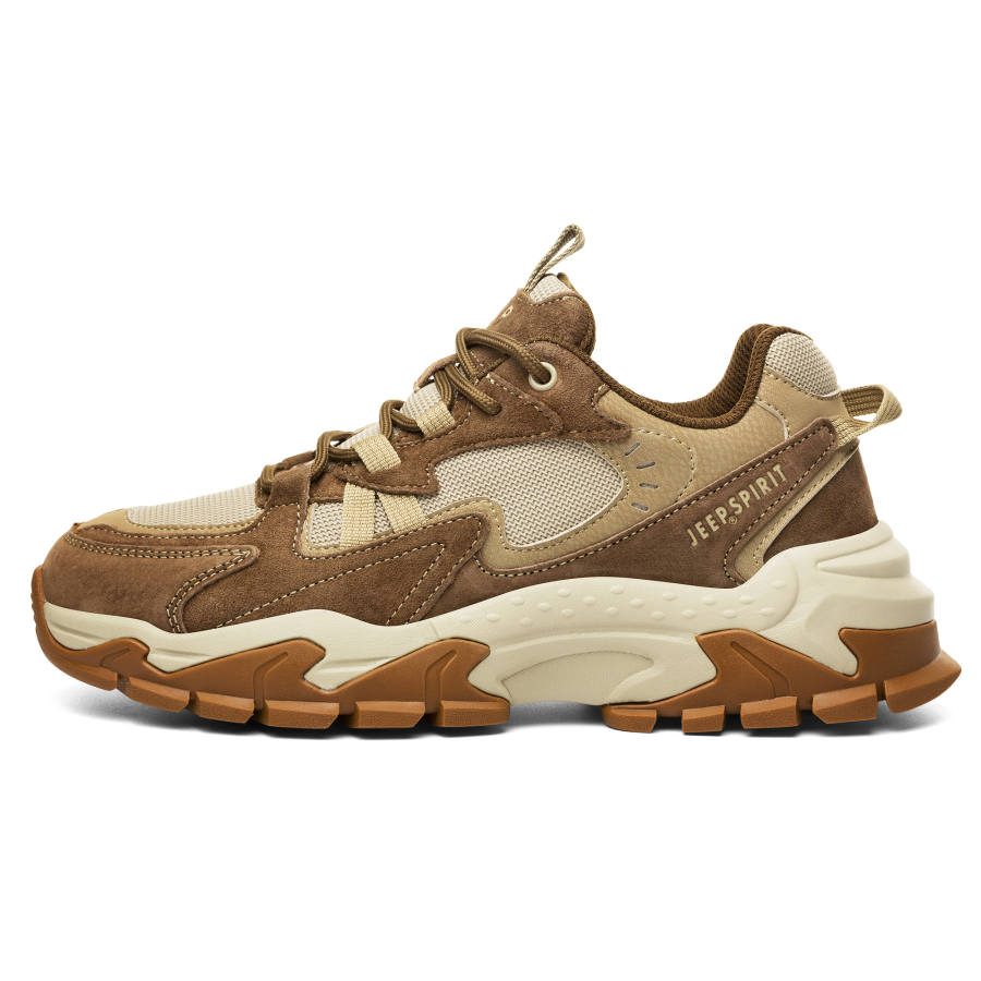 JEEP SPIRIT Low top Chunky Sneakers Men's Cuba Brown
