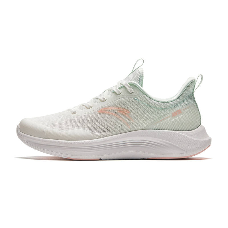 Anta Nebula Comfortable Mesh Low top Long Distance Running Shoes Women's White Green