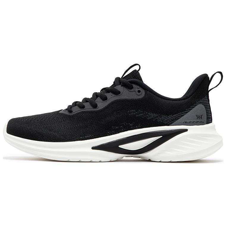 361° Slip Resistant Abrasion Resistant Low top Running Shoes Men's Black Gray