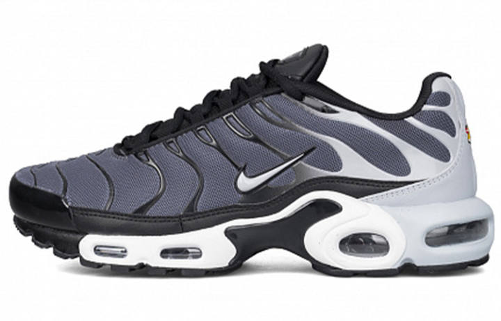 Nike Nike Air Max Plus Comfortable Low top Running Shoes Men's Gray Black White
