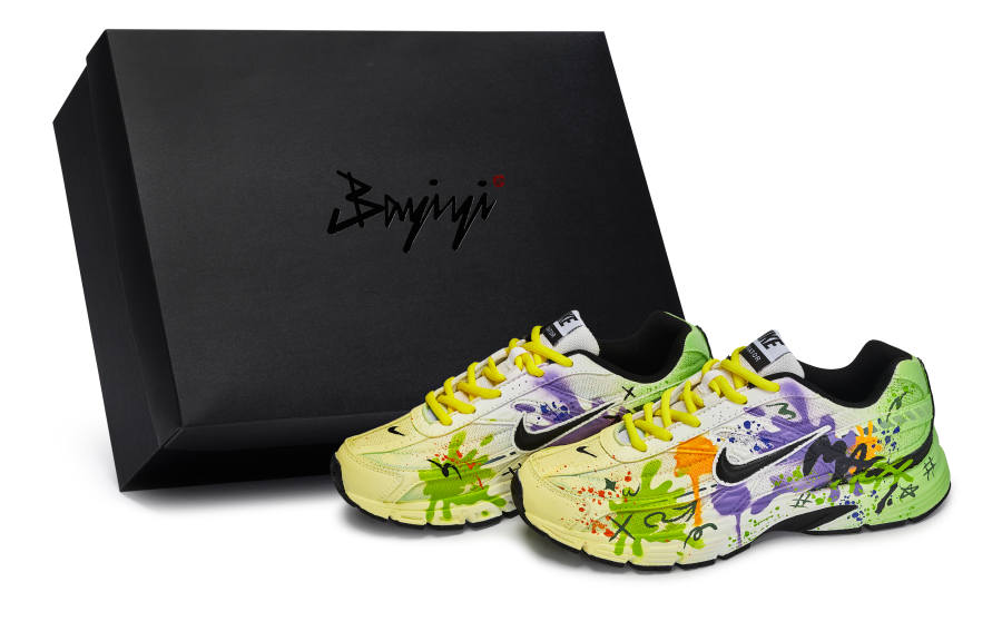 Nike Nike Initiator Abrasion Resistant Abrasion Resistant Low top Running Shoes Men's Black White Green Purple Orange