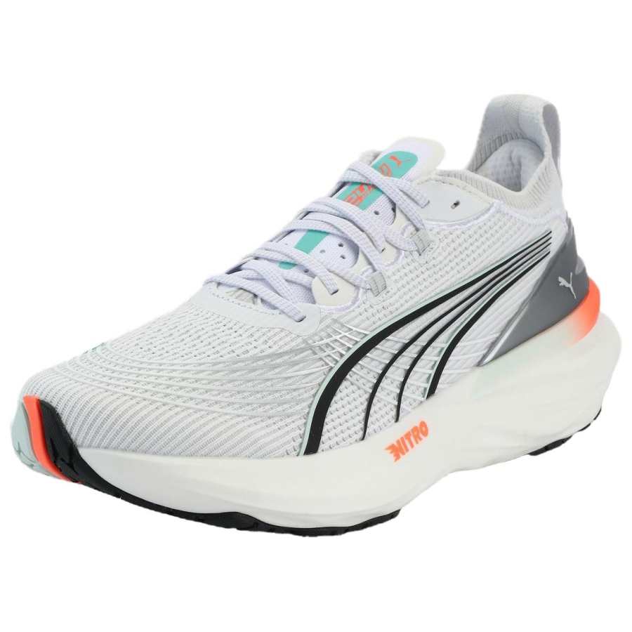 PUMA ForeverRun NITRO™ II Slip Resistant Abrasion Resistant Low top Running Shoes Men's White