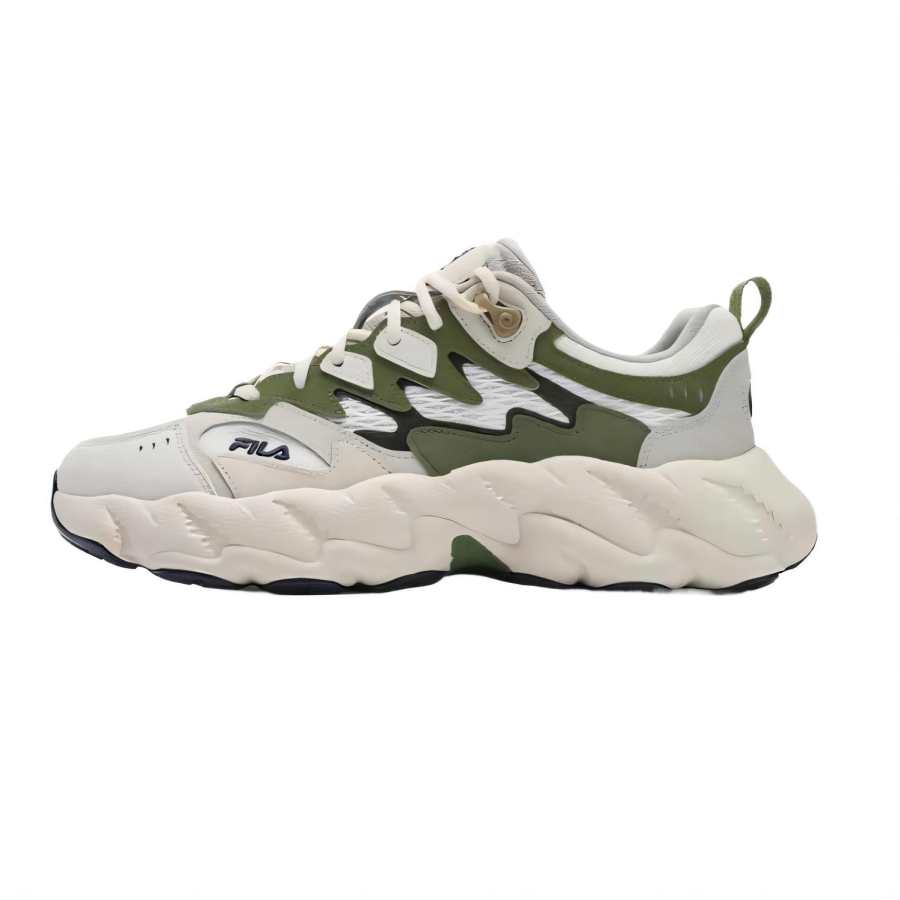 FILA Fern2 Fern Sneakers 2 Low top Chunky Sneakers Men's White Cotton Candy Cypress Green