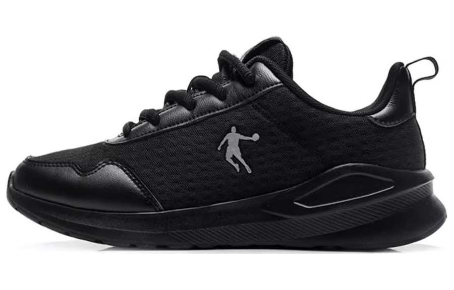 QIAODAN Mesh Low top Running Shoes Men's Silver Black