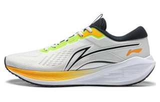 Li-Ning Li Ning MINE V2 Cushioning Slip Resistant Abrasion Resistant Low top Casual Running Shoes Men's White Yellow