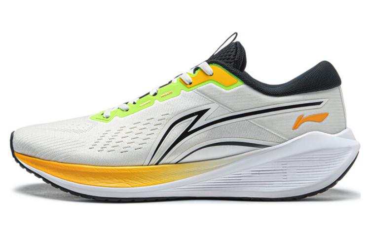 Li-Ning Li Ning MINE V2 Cushioning Slip Resistant Abrasion Resistant Low top Casual Running Shoes Men's White Yellow