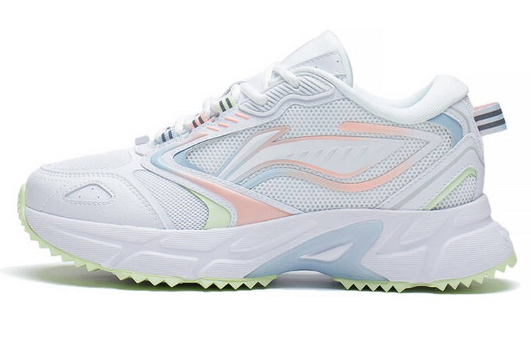 Li-Ning Li Ning Rebound Textile, Leather Cushioning Slip Resistant Abrasion Resistant Breathable Lightweight Low top