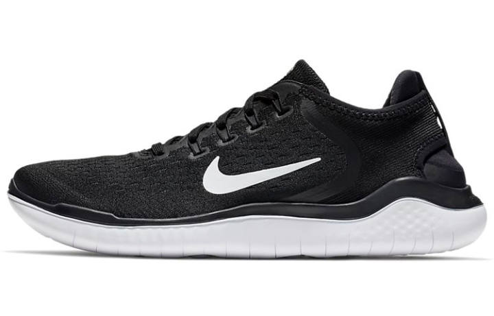 Nike Nike Free RN Low top Casual Running Shoes Men's Black White