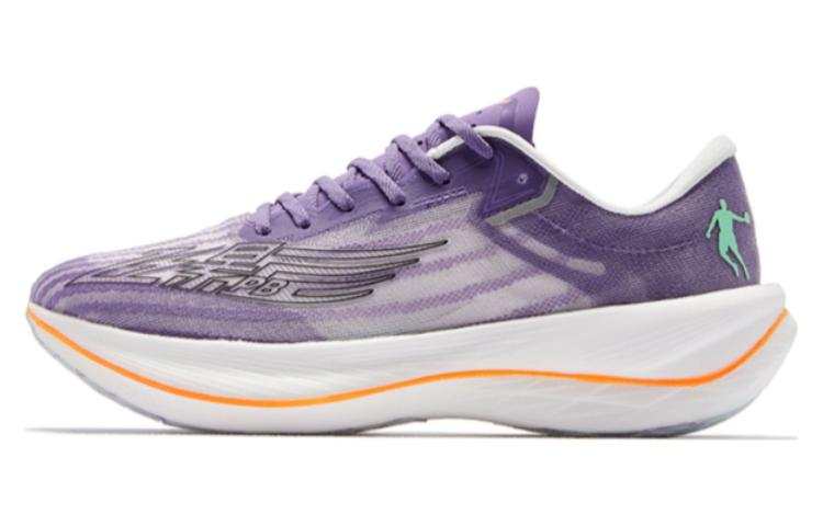 QIAODAN Feiying PB2.0 Cushioning Slip Resistant Abrasion Resistant Low top Running Shoes Men's Light Shadow Purple