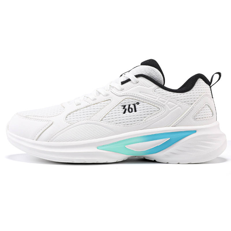 361° Wear resistant And Lightweight Low top Casual Running Shoes Men's White