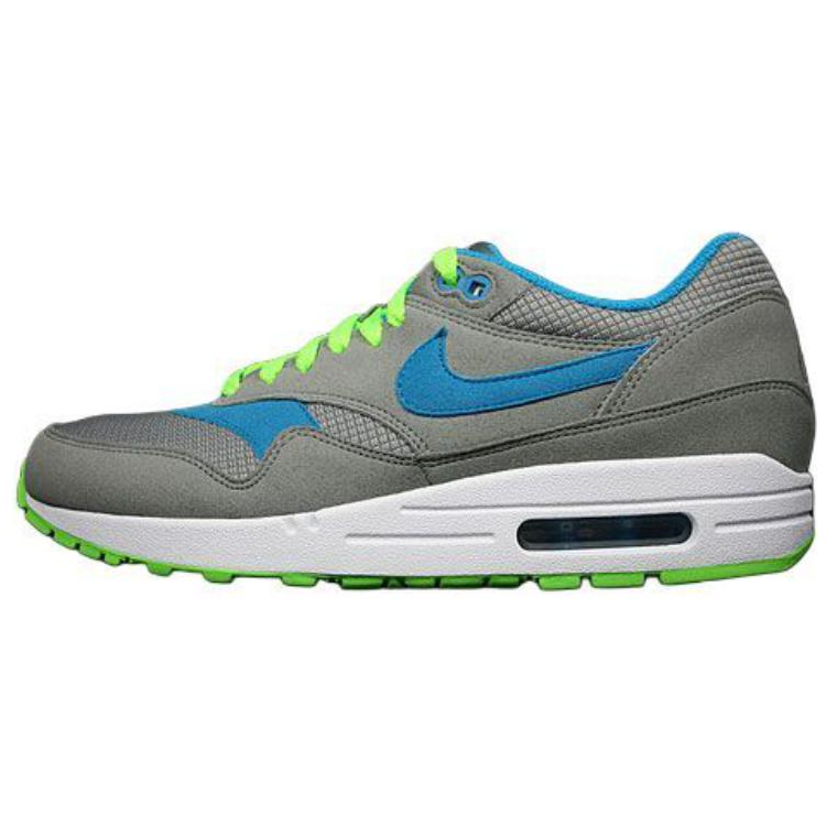 Nike Nike Air Max 1 Abrasion Resistant Low top Running Shoes Unisex Gray Blue