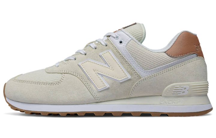 New Balance New Balance NB 574 Cushioning Support Coverage Cushioning Support Coverage Low top Marathon Running Shoes Unisex White