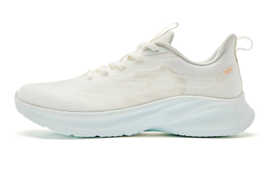 QIAODAN Light Speed LITE Breathable And Lightweight Low top Running Shoes Women's White Green