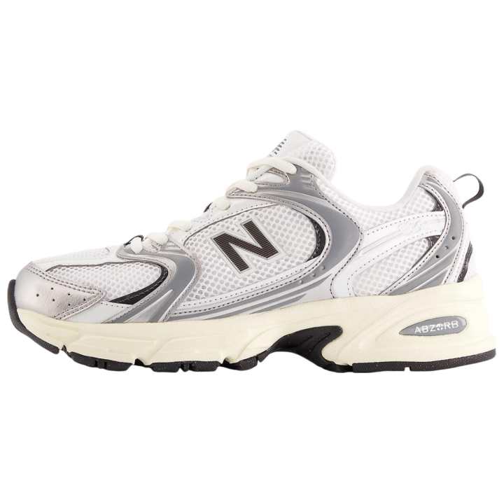 New Balance New Balance NB 530 Comfortable And Lightweight Fabric Low top Training Running Shoes Unisex White Silver