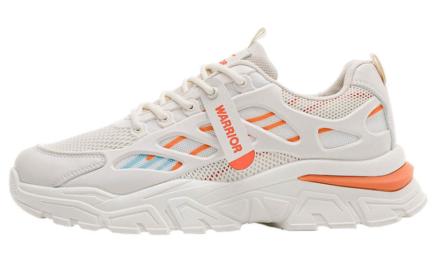 WARRIOR WARRIOR Chunky Sneakers Men's Low Top Beige/Orange
