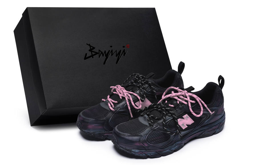 New Balance New Balance 408 Slip Resistant Slip Resistant Low top Running Shoes Unisex Black Pink D Width