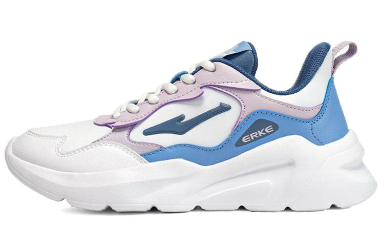 Erke Low top Running Shoes Women's White Blue Purple