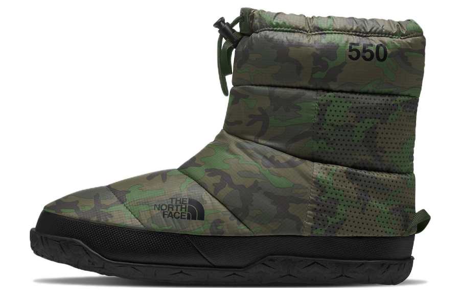 THE NORTH FACE Nuptse Short Outdoor Boots Men's Army Green