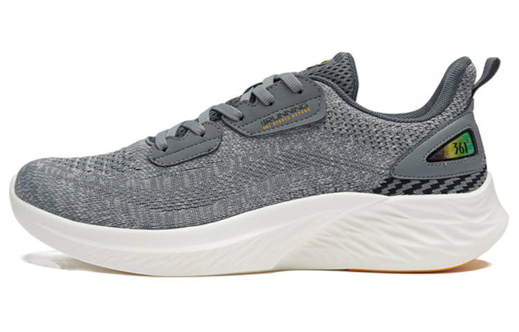 361° Soft Sole Lightweight Low top Running Shoes Men's Gray Yellow