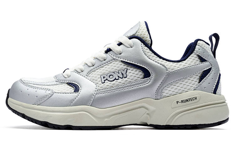 Pony Slip Resistant Abrasion Resistant Slip Resistant Abrasion Resistant Low top Running Shoes Unisex Silver